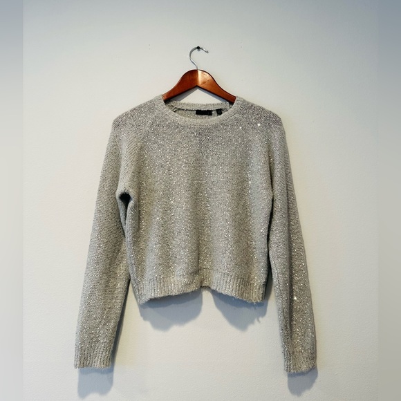 ATM ANTHONY THOMAS MELILLO Sequin Wool bland long sleeve sweater - Picture 5 of 9